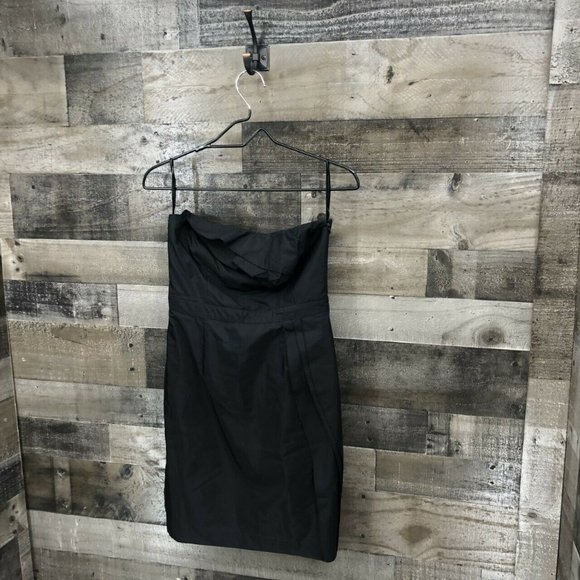 Ann Taylor Loft Strapless Little Black Dress Sz 0 - Picture 2 of 8